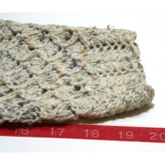 VTG 90's Handknitted Express Sweater Womens M Marled Cable Knit Classic Preppy - Picture 8 of 8